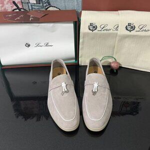 Loro Piana Suede Women Loafers